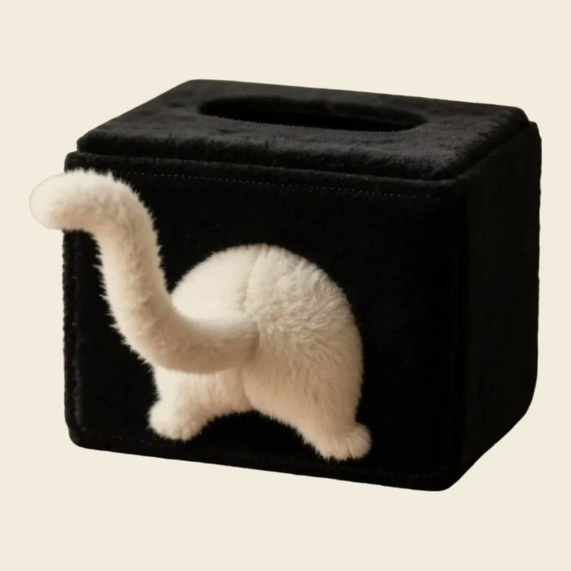 A cat butt tissue holder