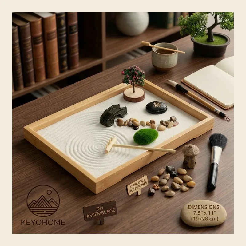 Keyohome Mini Desktop Zen Garden Kit