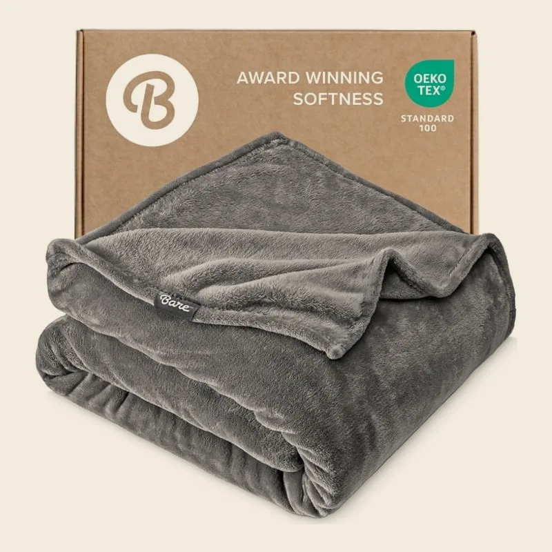 Bare Home Microplush Fleece Blanket